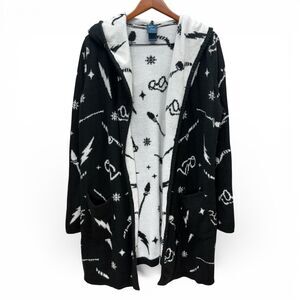 Harry Potter Hot Topic Hooded Cardigan Sweater Size 2X Cozy Comfy Nerdcore Knit